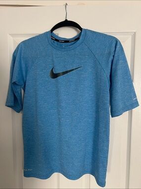 Nike light blue short sleeve Dri-FIT SPFtee
